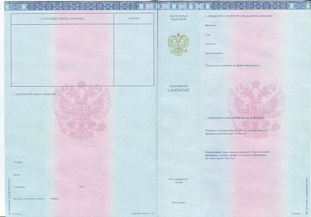 Диплом бакалавра нового образца 2014-2024 гг.